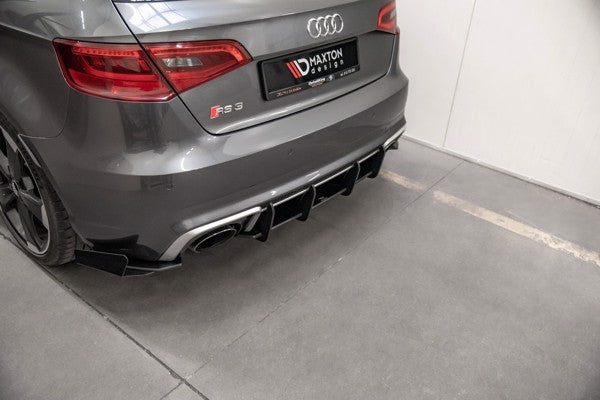 Maxton Racing Durability Rear Diffuser V.1 Audi RS3 8V Sportback - Black