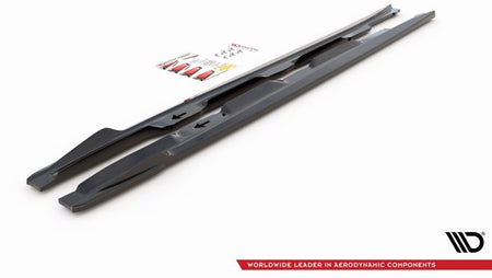 Maxton Side Skirts Diffusers Lexus Is F Mk2 - Gloss Black