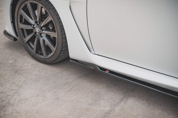 Maxton Side Skirts Diffusers Lexus Is F Mk2 - Gloss Black