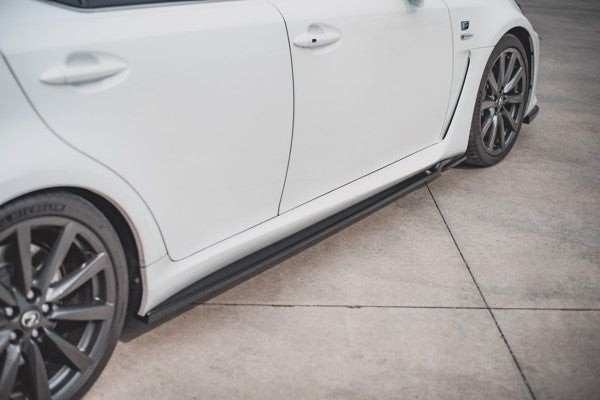 Maxton Side Skirts Diffusers Lexus Is F Mk2 - Gloss Black