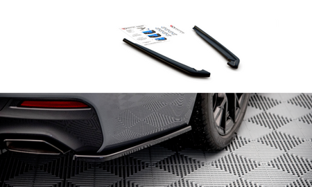 Maxton Rear Side Splitters BMW 5 G30 Facelift M-Pack - Gloss Black