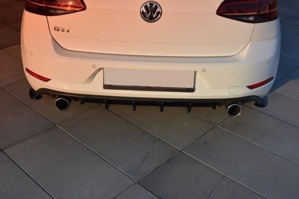 Maxton Rear Valance VW Golf VIi Gti Facelift - Gloss Black