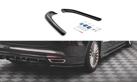 Maxton Rear Side Splitters Ford Mondeo Mk5 - Gloss Black