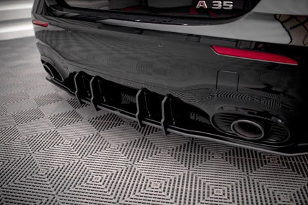 Maxton Street Pro Rear Diffuser Mercedes A35 Amg Hatchback Aero Pack W177 - Black