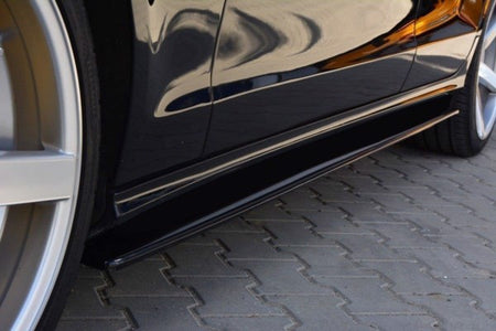 Maxton Side Skirts Diffusers Mercedes Cls C218 Amg Line - Gloss Black