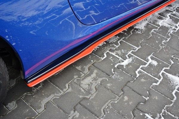 Maxton Side Skirts Diffusers V.2 Subaru Brz/ Toyota Gt86 Facelift  - Gloss Black + Red