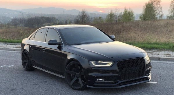 Maxton Front Splitter V.1 Audi S4 B8 Fl - Gloss Black