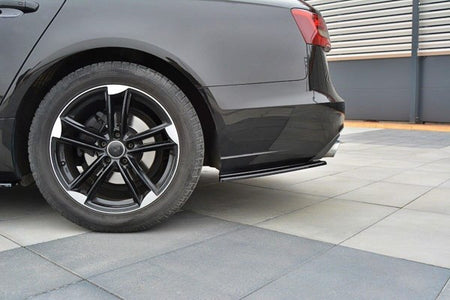 Maxton Rear Side Splitters Audi A6 C7 Avant - Gloss Black