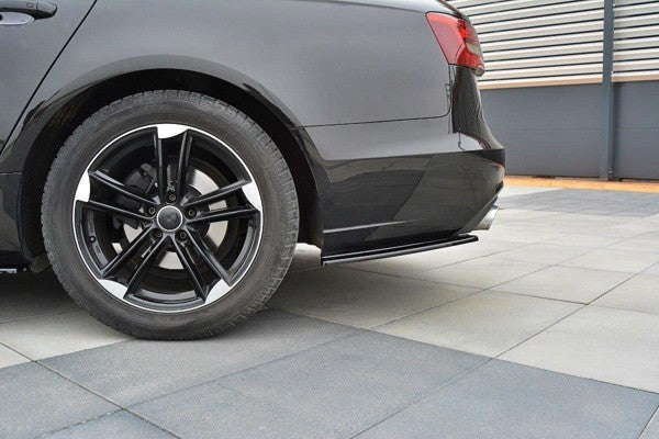 Maxton Rear Side Splitters Audi A6 C7 Avant - Gloss Black