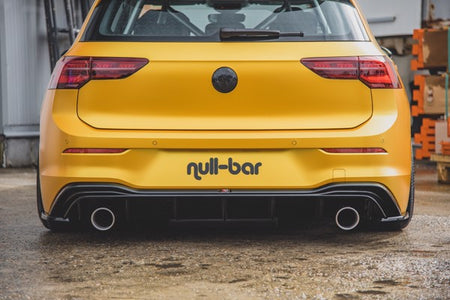 Maxton Rear Valance VW Golf 8 (Gti Look) - Gloss Black
