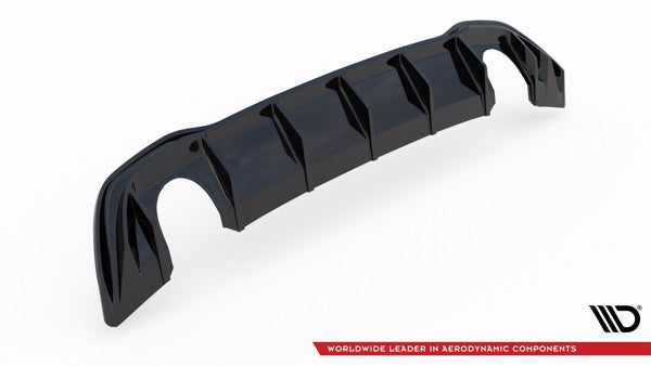 Maxton Rear Valance VW Golf 8 (Gti Look) - Gloss Black