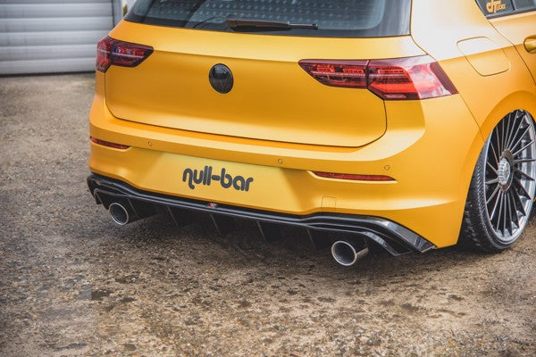 Maxton Rear Valance VW Golf 8 (Gti Look) - Gloss Black