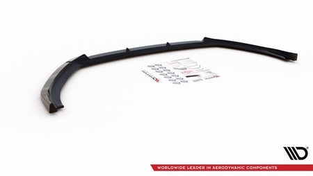 Maxton Front Splitter V.1 Peugeot 2008 Mk2 - Gloss Black