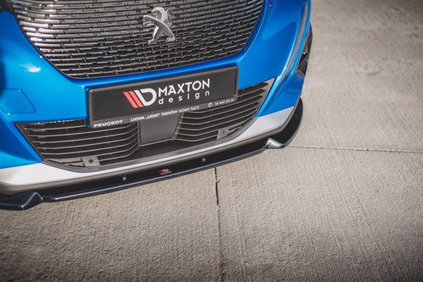 Maxton Front Splitter V.1 Peugeot 2008 Mk2 - Gloss Black