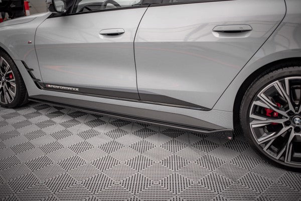 Maxton Side Skirts Diffusers V.2 BMW 4 Gran Coupe M-Pack G26 - Gloss Black