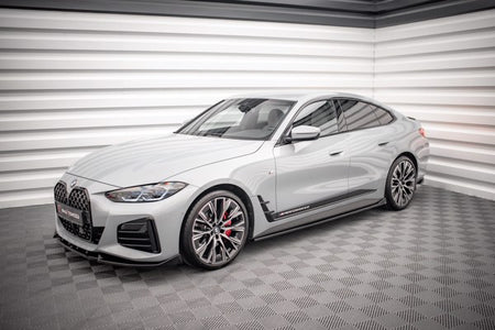 Maxton Side Skirts Diffusers V.2 BMW 4 Gran Coupe M-Pack G26 - Gloss Black