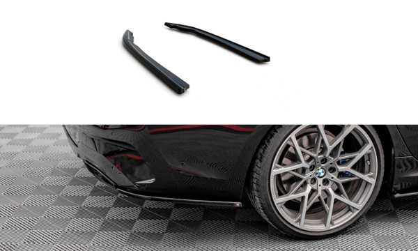 Maxton Rear Side Splitters V.4 BMW M340I G20 / G21 - Gloss Black