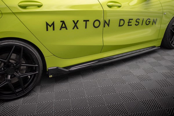 Maxton Side Skirts Diffusers V.5 For BMW 1 F40 M-Pack/ M135I  - Gloss Black