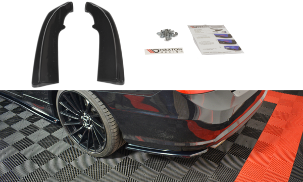 Maxton Rear Side Splitters  Mercedes-Benz E-Class W207 Coupe Amg-Line - Gloss Black
