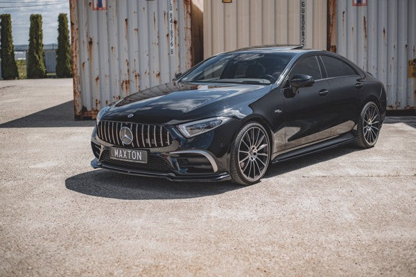 Maxton Front Splitter V.3 Mercedes-Benz Cls Amg-Line C257 - Gloss Black