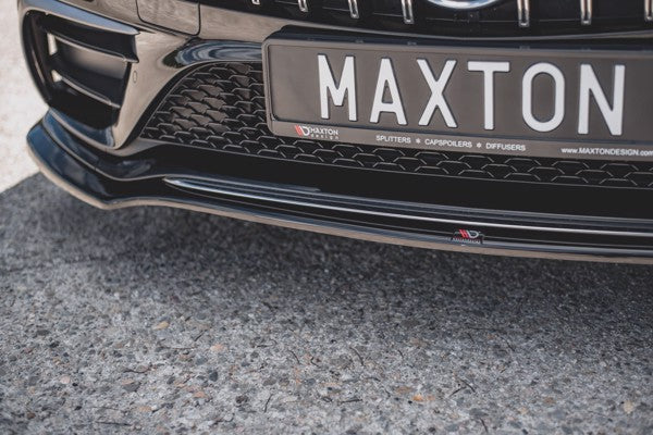 Maxton Front Splitter V.3 Mercedes-Benz Cls Amg-Line C257 - Gloss Black