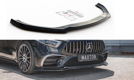 Maxton Front Splitter V.3 Mercedes-Benz Cls Amg-Line C257 - Gloss Black
