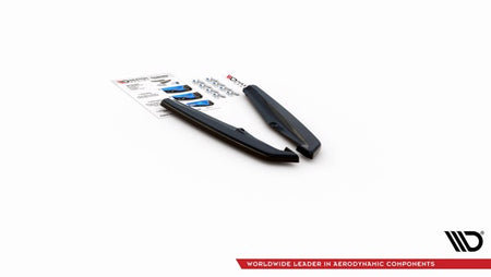 Maxton Rear Side Splitters Porsche Panamera Turbo 970 Facelift - Gloss Black