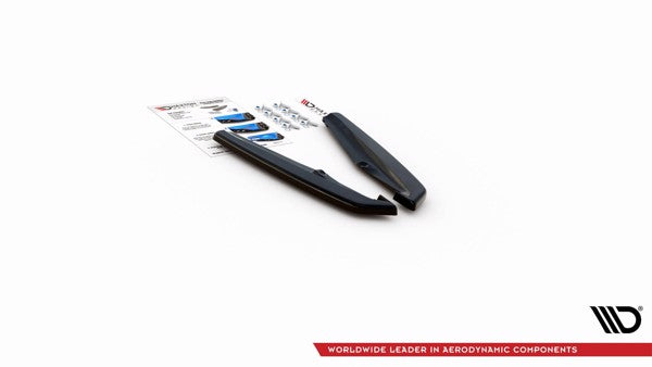 Maxton Rear Side Splitters Porsche Panamera Turbo 970 Facelift - Gloss Black