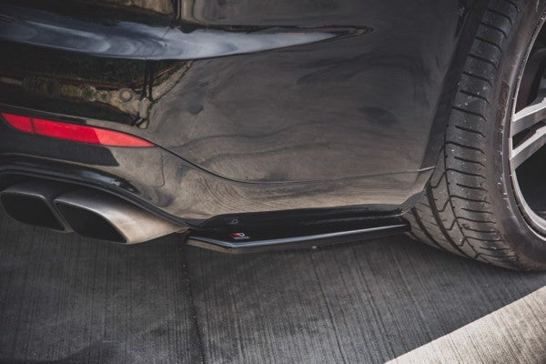 Maxton Rear Side Splitters Porsche Panamera Turbo 970 Facelift - Gloss Black