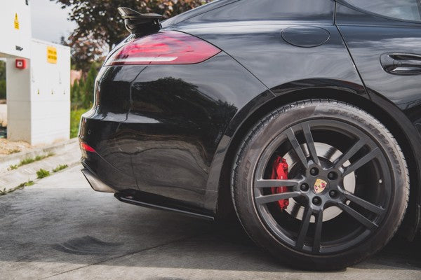 Maxton Rear Side Splitters Porsche Panamera Turbo 970 Facelift - Gloss Black