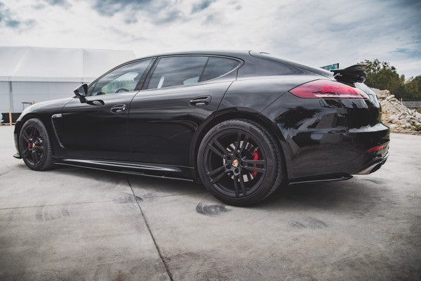 Maxton Rear Side Splitters Porsche Panamera Turbo 970 Facelift - Gloss Black