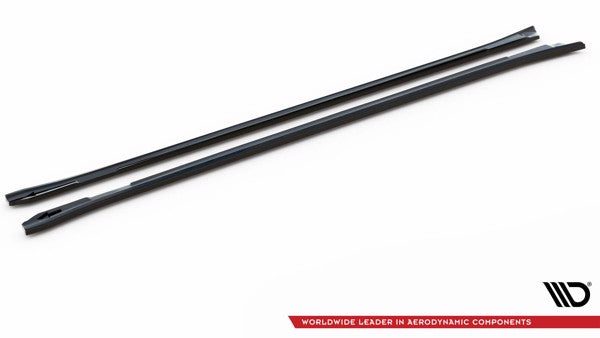 Maxton Side Skirts Diffusers V.2 Porsche Panamera / Panamera Diesel / Panamera Turbo 970 - Gloss Black