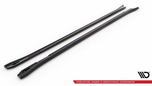 Maxton Side Skirts Diffusers V.2 Porsche Panamera / Panamera Diesel / Panamera Turbo 970 - Gloss Black