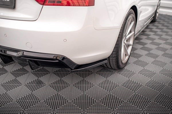 Maxton Rear Side Splitters Audi A5 Coupe 8T Facelift - Gloss Black