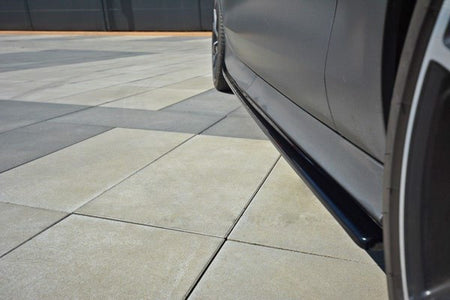 Maxton Side Skirts Diffusers Audi RS7 C7 Fl - Gloss Black