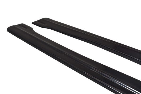 Maxton Side Skirts Diffusers Audi RS7 C7 Fl - Gloss Black