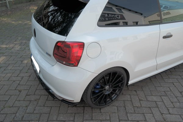Maxton Rear Side Splitters Volkswagen Polo Mk5 R Wrc - Gloss Black