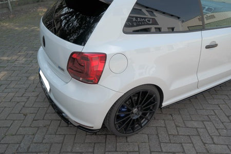 Maxton Rear Side Splitters Volkswagen Polo Mk5 R Wrc - Gloss Black