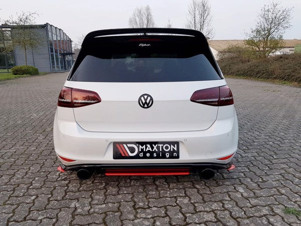 Maxton Rear Side Splitters VW Golf Mk7 Gti Clubsport - Gloss Black