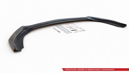 Maxton Front Splitter V.2 Mercedes A35 Amg / Amg-Line W177  - Gloss Black