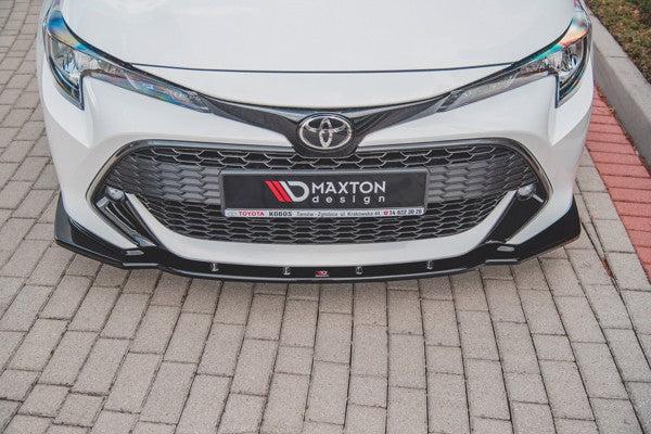 Maxton Front Splitter V.1 Toyota Corolla Xii Touring Sports/ Hatchback - Gloss Black