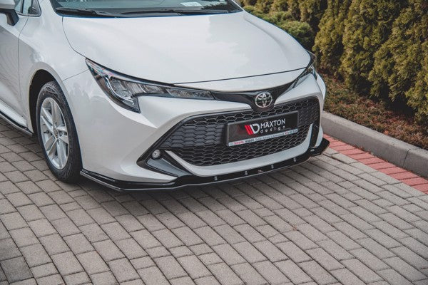Maxton Front Splitter V.1 Toyota Corolla Xii Touring Sports/ Hatchback - Gloss Black