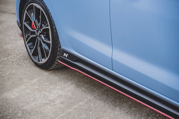 Maxton Racing Durability Side Skirts Diffusers Hyundai I30 N Mk3 / Mk3 Fl Hatchback / Fastback - Black