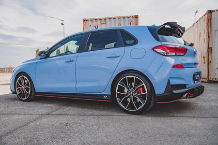 Maxton Racing Durability Side Skirts Diffusers Hyundai I30 N Mk3 / Mk3 Fl Hatchback / Fastback - Black