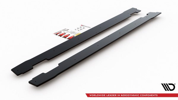 Maxton Racing Durability Side Skirts Diffusers Hyundai I30 N Mk3 / Mk3 Fl Hatchback / Fastback - Black