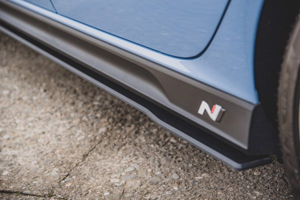 Maxton Racing Durability Side Skirts Diffusers Hyundai I30 N Mk3 / Mk3 Fl Hatchback / Fastback - Black