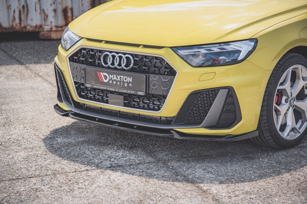 Maxton Front Splitter V.3 Audi A1 S-Line Gb - Gloss Black