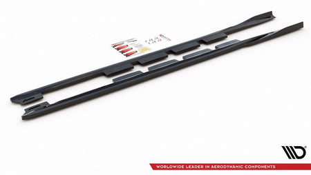 Maxton Side Skirts Diffusers Ford Mondeo Mk5 Facelift/Preface - Gloss Black