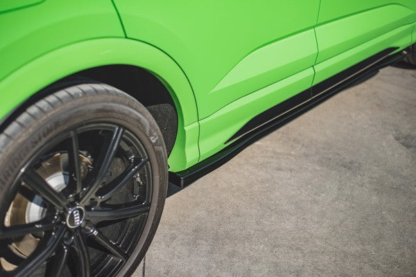 Maxton Side Skirts Diffusers Audi RSq3 F3 - Gloss Black