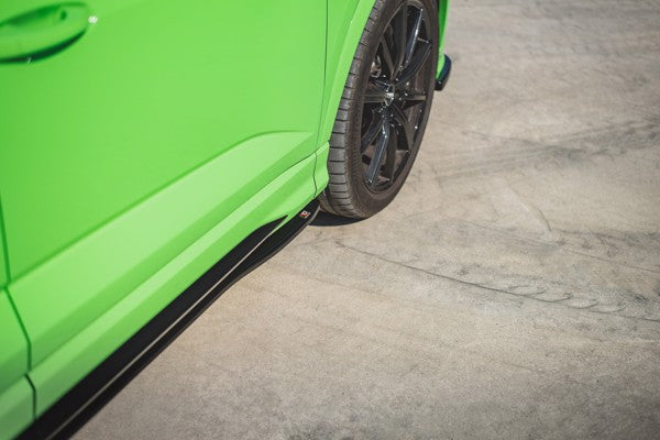 Maxton Side Skirts Diffusers Audi RSq3 F3 - Gloss Black